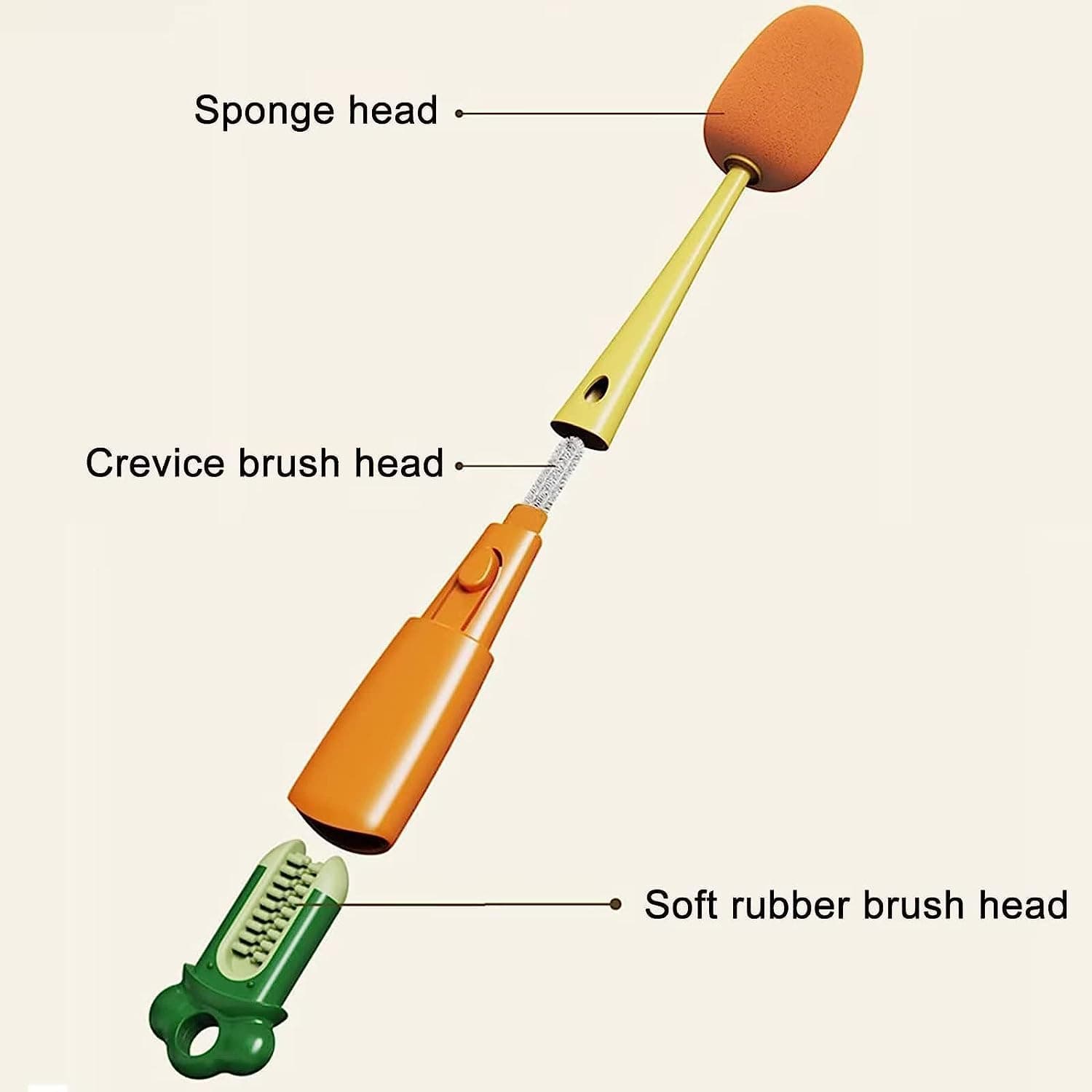 4-in-1 Baby Sipper Bottle Cleaning Brush Set view 3