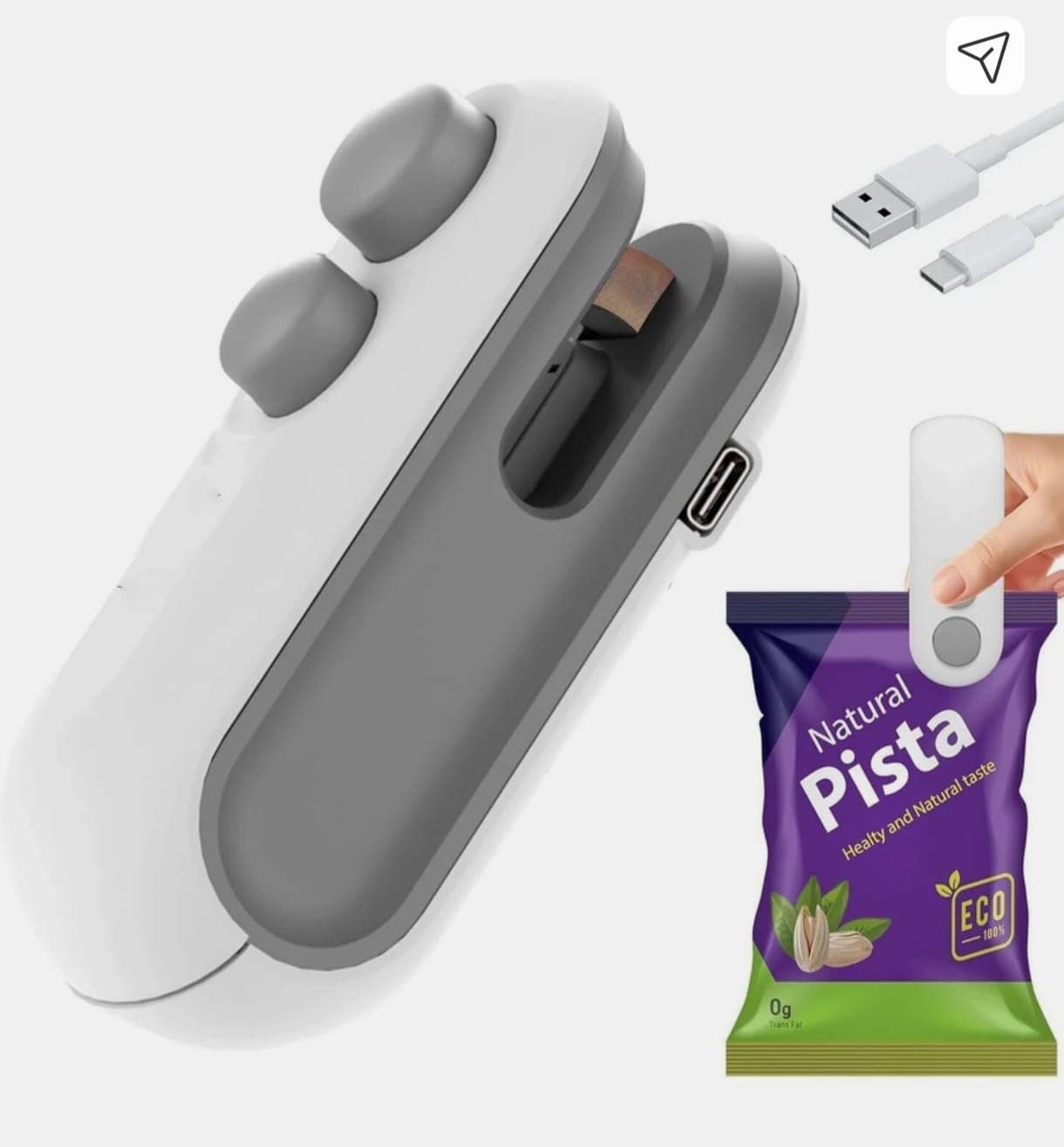 2-in-1 Mini Bag Sealer & Cutter (USB-C Rechargeable)